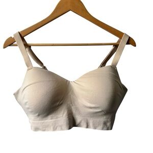 Truekind Supportive Comfort Wireless Shaping Bra Cream Size XL